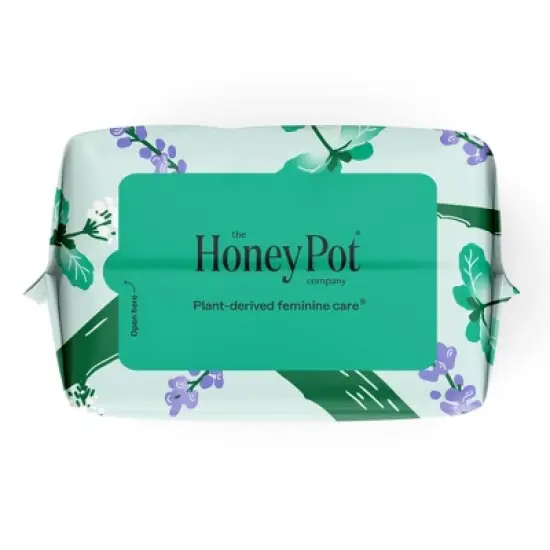 The Honey Pot Company 100% Organic Cotton Cover Cooling Herbal Infusion Regular Liners - 30ct image {14}