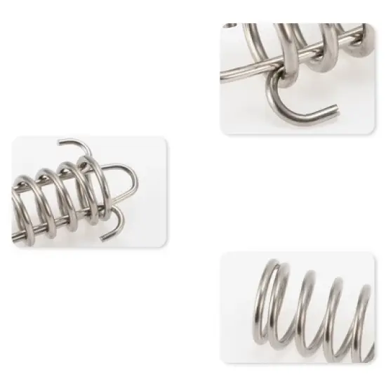 Unique Bargains Rope Buckle Tensioner Silver Tone 4 Pcs image {5}