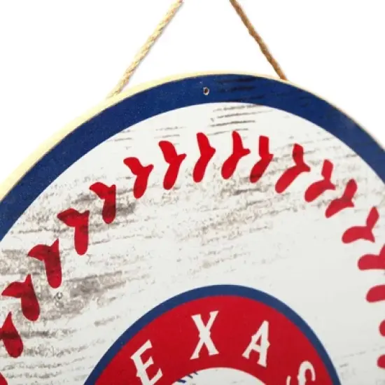 MLB Texas Rangers Baseball Wood Sign Panel image {3}