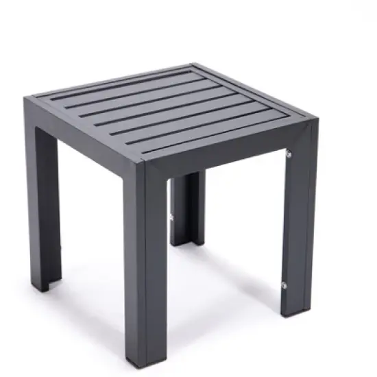 LeisureMod Modern Aluminum End Table for Indoor and Outdoor Use &ndash; Patio, Balcony, Garden, Porch, Poolside, Terrace Accent Table &ndash; Chelsea Series image {6}