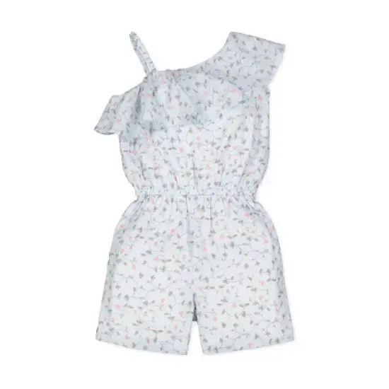 Hope & Henry Girls' One Shoulder Flounce Romper, Toddler image {3}