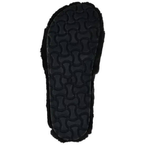 Journee Collection Women's Faux Fur Shadow Slipper image {4}