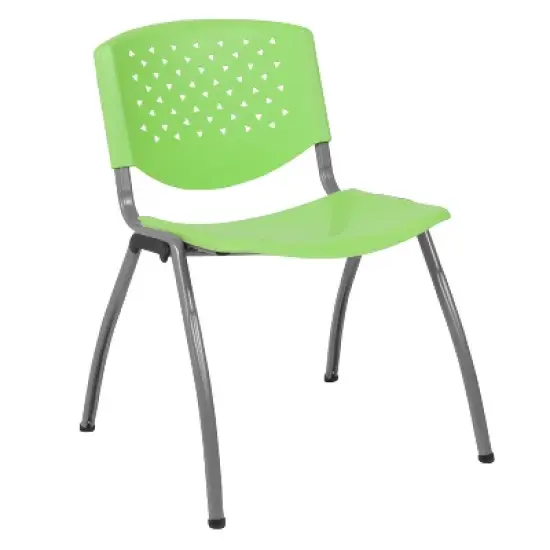 Flash Furniture HERCULES Series 880 lb. Capacity Plastic Stack Chair with Powder Coated Frame image {15}
