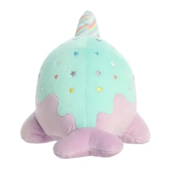 Aurora Tasty Peach 7" Pastel Lollipop Nomwhal Purple Stuffed Animal image {3}