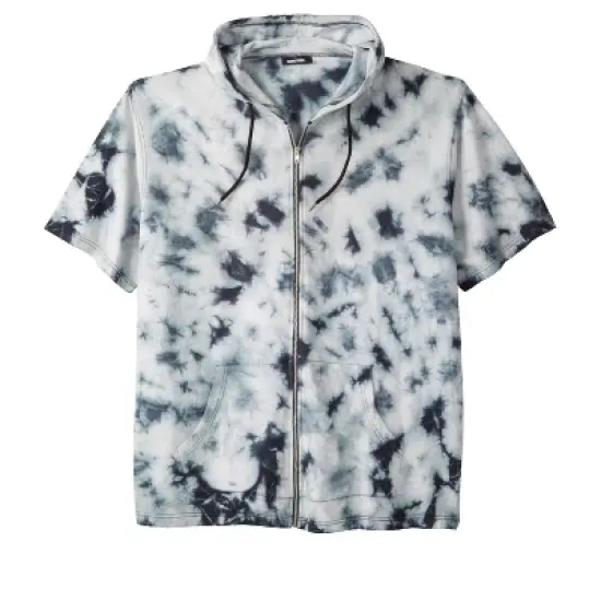 KingSize Men's Big & Tall Short Sleeve Full Zip Hoodie image {5}