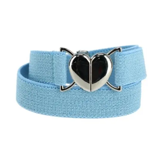 Aquarius Girl's Elastic Belt with Heart Shaped Closure image {6}