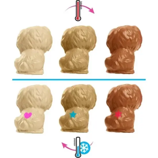 Barbie Doll Newborn Pups Playset - Brunette Hair image {3}