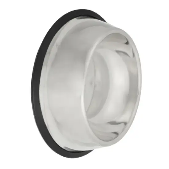 Unique Bargains Stainless Steel Nonskid Rubber Base Suitable for Dogs and Cats Pet Bowl 8.5" x 2.4" (D*H) 1 Pc image {2}