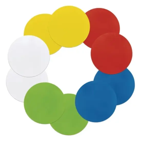 Pacon&reg; Self-Stick Dry Erase Circles, 5 Assorted Colors, 10" Dia., 10 Count image {6}