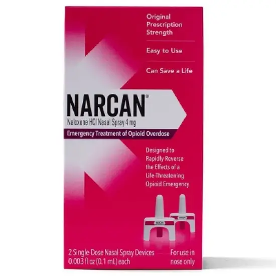 NARCAN Nasal Spray 4mg Single Dose Opioid Overdose Emergency Treatment - 2ct image {8}