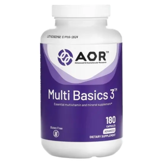 Advanced Orthomolecular Research AOR Multi Basics 3, 180 Capsules image {4}