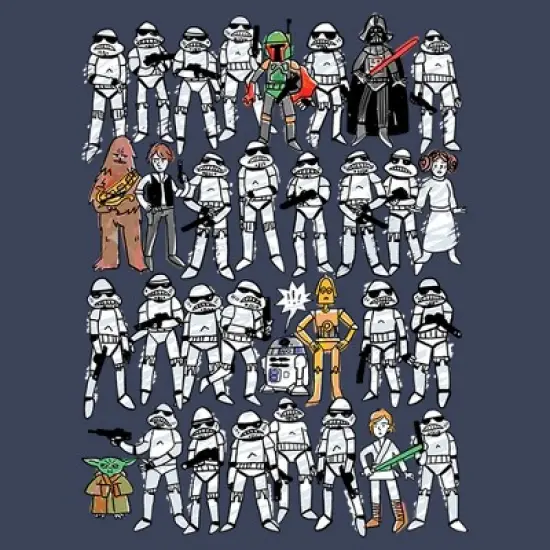 Boy's Star Wars Cute Sketches T-Shirt image {1}