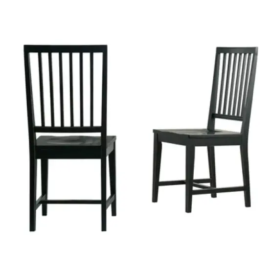 Set of 2 Vienna Wood Dining Armless Chairs - Alaterre Furniture image {1}