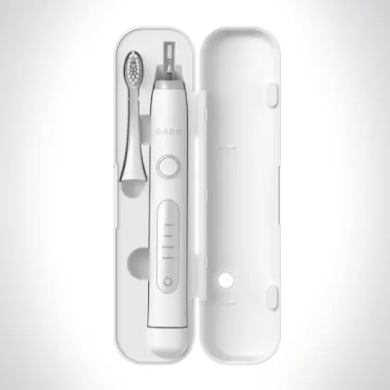 ORDO Sonic+ Electric Toothbrush & Charging Travel Case - White image {6}