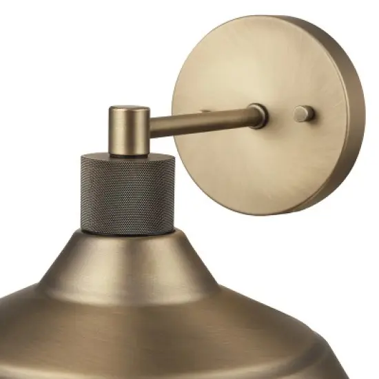 Globe Electric Sutton Matte Brass Outdoor Indoor Textured Wall Sconce image {1}