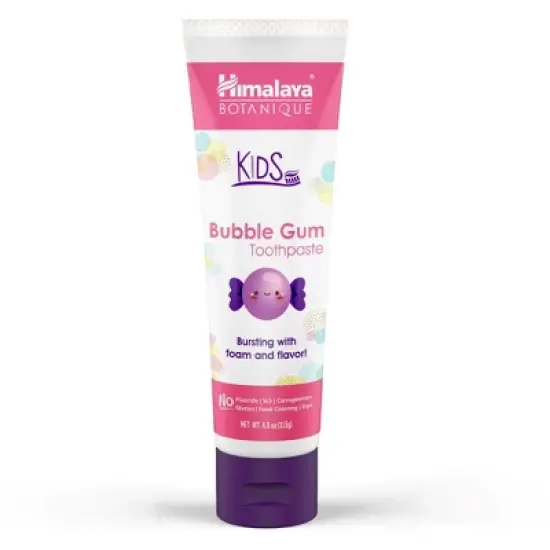Himalaya Botanique Kids Toothpaste, Bubble Gum Flavor 4 oz image {6}