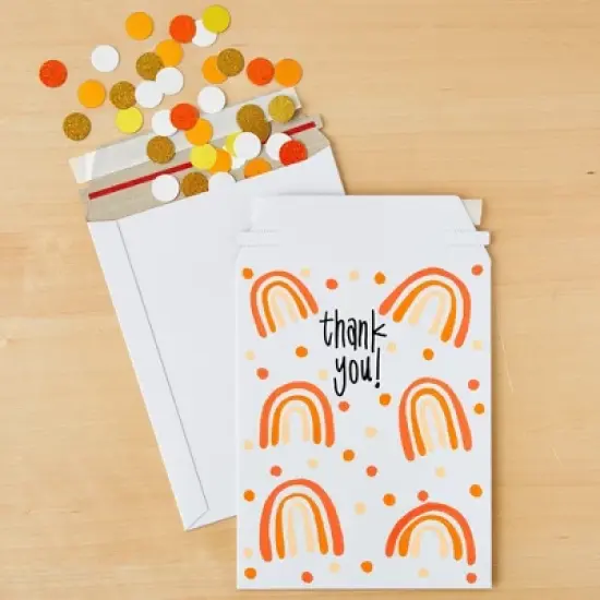 Juvale 100-Pack Stay Flat Rigid Mailers with Self Adhesive Seal, Bulk White Cardboard Envelopes for Shipping, 7 x 9 in image {2}