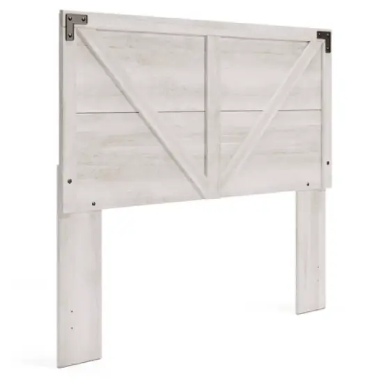Shawburn Panel Headboard White/Dark Gray - Signature Design by Ashley image {5}