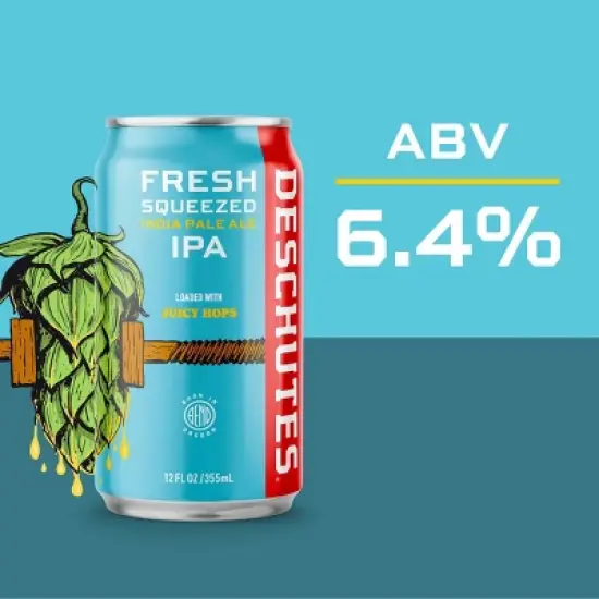 Deschutes Fresh Squeezed IPA Beer - 6pk/12 fl oz Cans image {2}