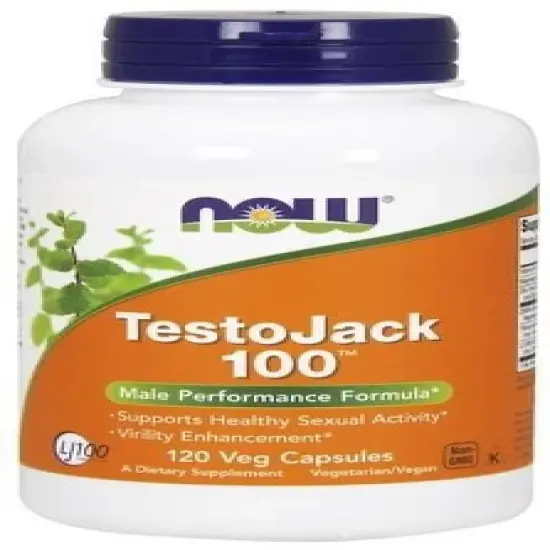 Testo Jack 100 by Now Foods  -  120 VegCap image {2}