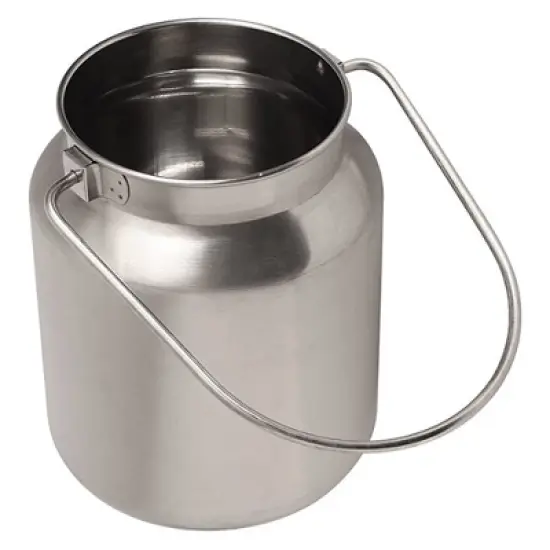 Shetler's S/S Housewares Functional and Decorative Stainless Steel Milk Can 8 3/4" H 1 Gallon image {3}