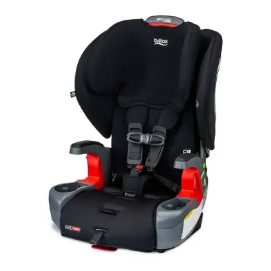 Britax Grow with You ClickTight Harness Contour SafeWash Booster Car Seat - Black image {6}