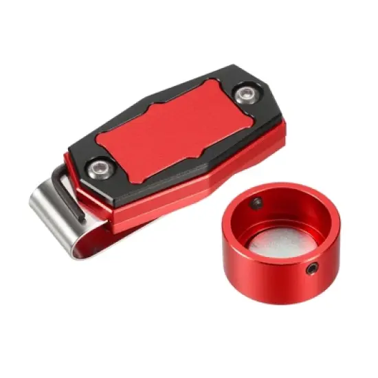 Unique Bargains Round Aluminum Alloy Billiard Magnetic Chalk Holder with Belt Clip image {7}