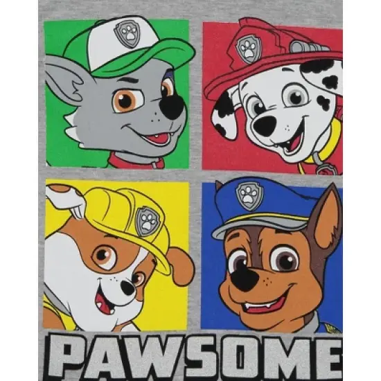 Paw Patrol Chase Marshall Rubble Pullover T-Shirt and Mesh Shorts Outfit Set Toddler to Big Kid  image {3}