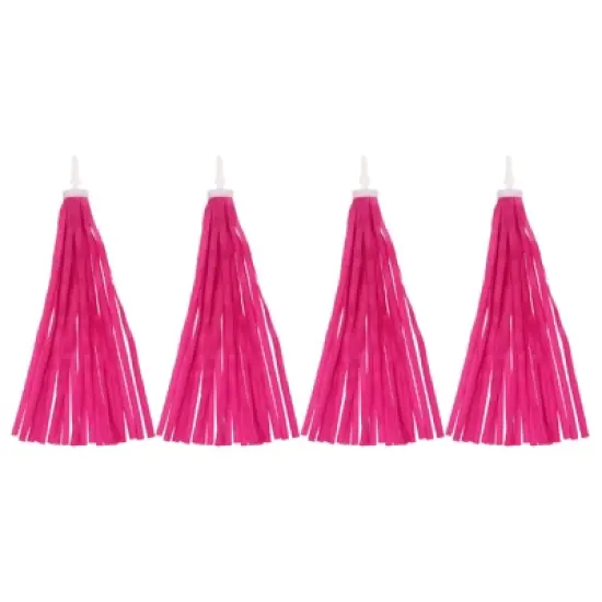 Unique Bargains Handlebar Tassel Ribbon Decorations Scooter Bike Streamers 4 Pcs image {14}