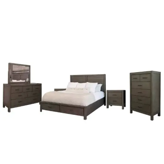 6pc Alix Bedroom Set Gray - Abbyson Living image {15}