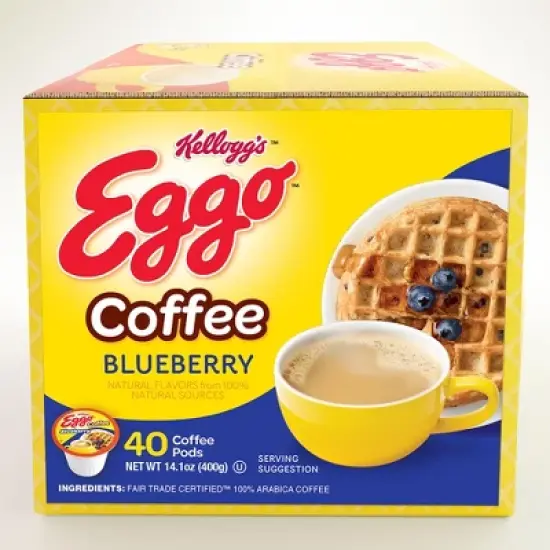 Eggo Blueberry Waffle Coffee Pods Fair Trade Certified- 40 ct image {2}