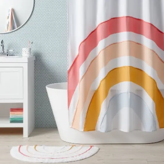 Kids' Shower Curtain Rainbow - Pillowfort&trade; image {1}