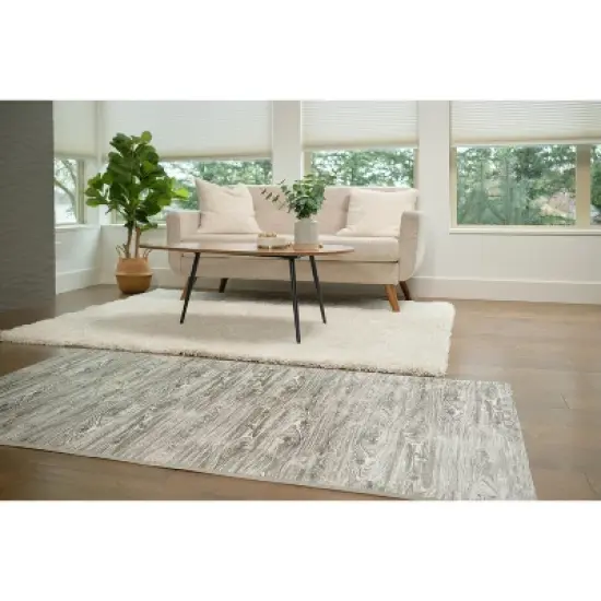 Tadpoles 9 Tile Natural Wood Grain Playmat for Kids & Adults | Interlocking Tiles | Safe & Durable | Total Floor Coverage 56 x 56 | Grey image {2}