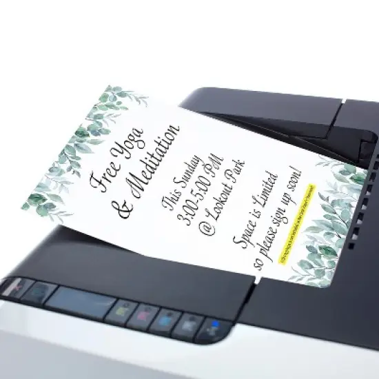 Great Papers Elegant Eucalyptus Everyday Letterhead Multicolored 50 Sheets/Pack (2025013) image {3}