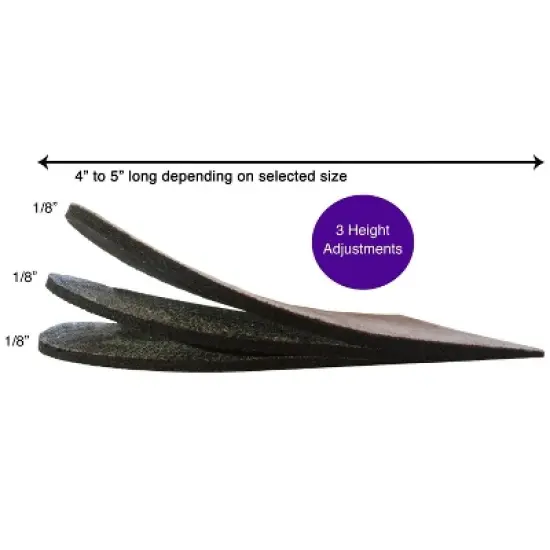 Mars Wellness 3/8" Adjustable Orthopedic Heel Lift  - 1/8" Per Layer image {2}
