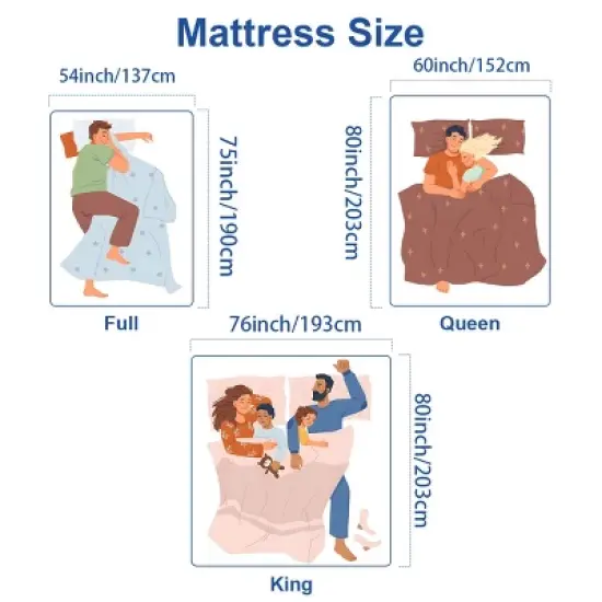 Vipbear Bamboo Firm/Extra Firm Mattress for Pressure Relief 10/12 Inch Cooling Green Tea Gel Memory Foam Mattress with Ice Silk Cover image {1}