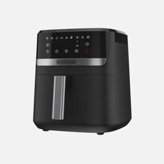 BLACK+DECKER Purify 2QT Air Fryer, Timer with Auto Shut-off and Shake Reminder, Digital LED Touchscreen and 9 Presets, 1000W, Dishwasher Safe Parts image {12}