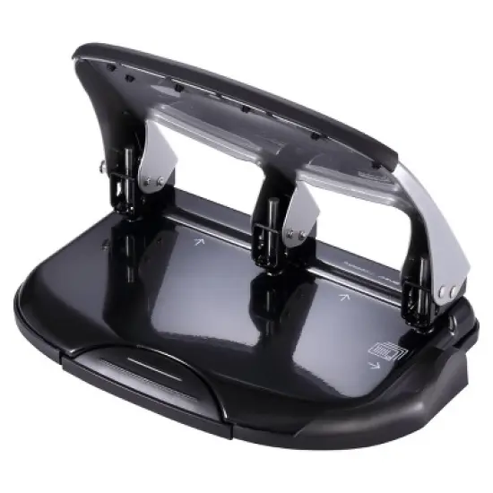 EZ Squeeze Hole Punch 40 Sheet Capacity Silver and Black - Bostitch image {3}