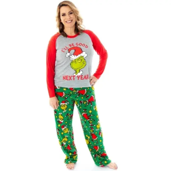 Dr. Seuss The Grinch Who Stole Christmas Matching Family Pajama Sets image {6}