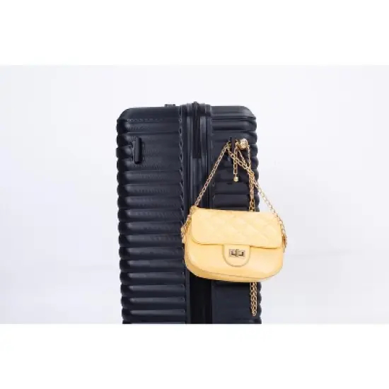 3 PCS Hardshell Luggage Set, PC+ABS Lightweight Suitcase with Two Hooks, Spinner Wheels, TSA Lock(21/25/29)-ModernLuxe image {8}