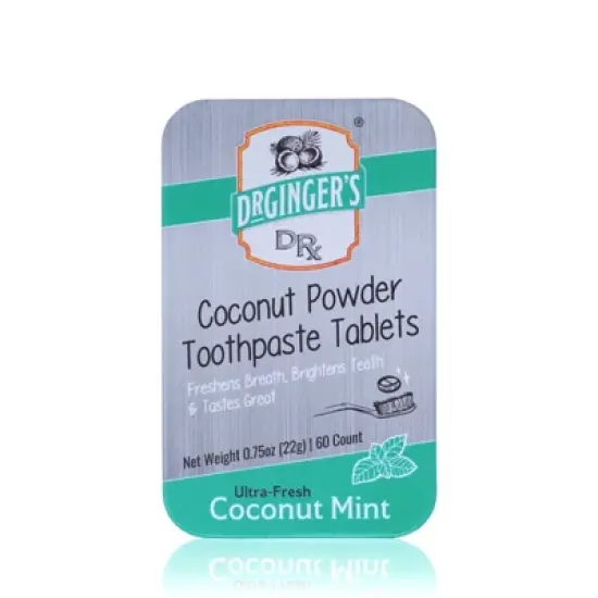 Dr. Ginger's Coconut Toothpaste Tablets - Mint - 60ct image {3}