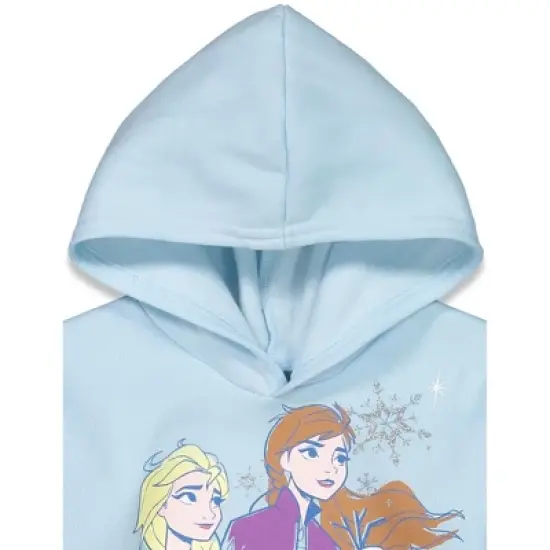 Disney Frozen Elsa Girls Fleece Hoodie and Leggings Outfit Set Toddler image {7}