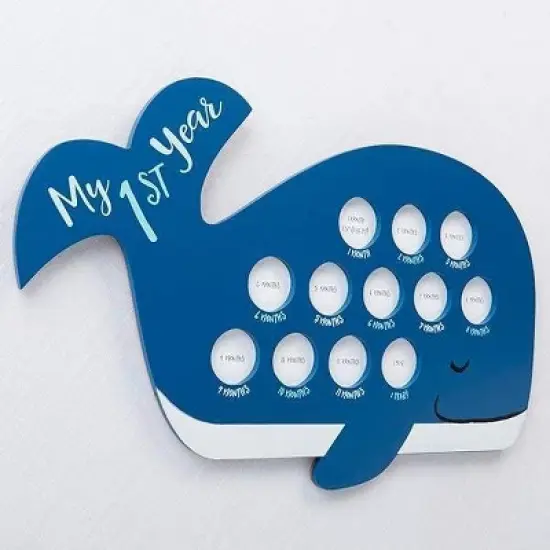 Baby Aspen My First Year Whale Hanging Frame | BA22004NA image {3}