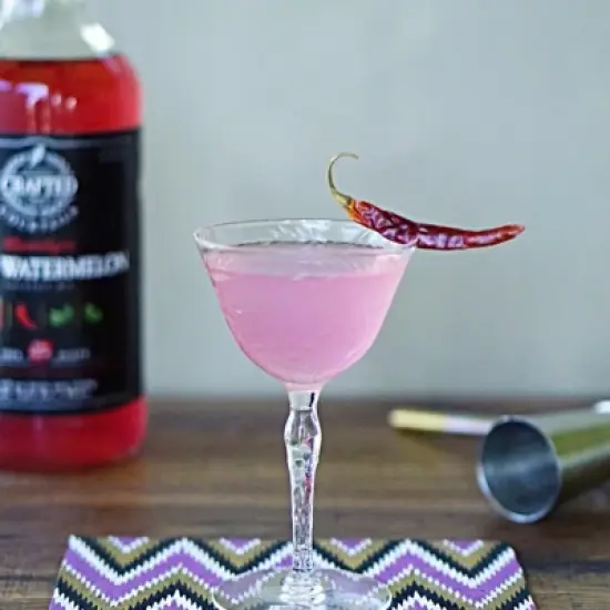 Crafted Cocktails Spicy Watermelon/Moonlight Mix 6 Pack: 60 Calories, Watermelon, Habanero, Lime, Mint and Organic Agave: Craft Mojitos and Margaritas image {3}