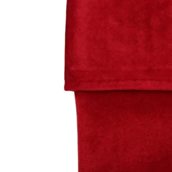 Northlight Traditional Velvet Christmas Stocking - 19" - Red image {2}