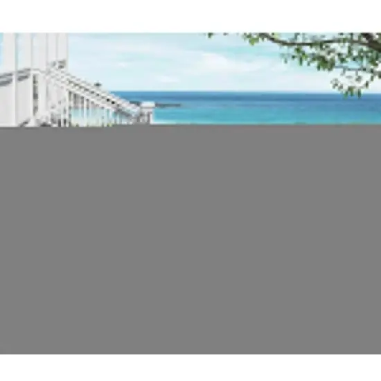 Circular Planked Wood Outdoor Dining Set 4 Ergonomic Woven Armchairs with Radial Pedestal Base image {2}