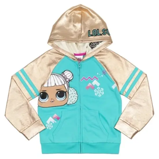 L.O.L. Surprise! Snow Angel French Terry Zip Up Hoodie Toddler to Big Kid image {8}