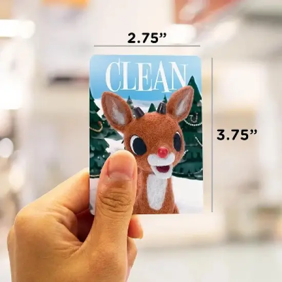 NMR Distribution Rudolph the Red-Nosed Reindeer Double Sided Dishwasher Magnet image {2}