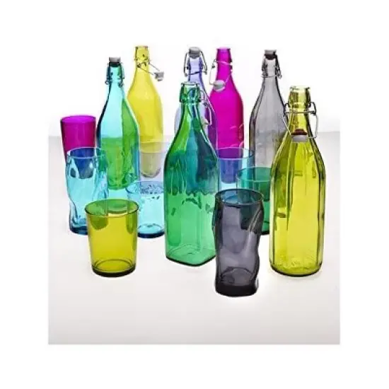 Bormioli Rocco Giara Bottle, 33.75-Ounce, Gray image {1}