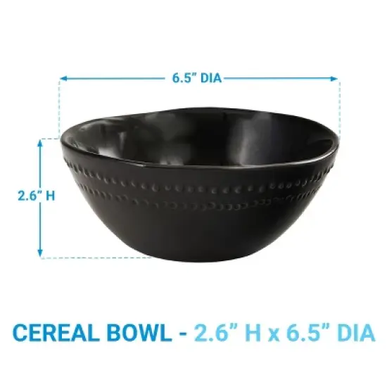 Split P Black Peyton Bowl Set of 4 image {3}
